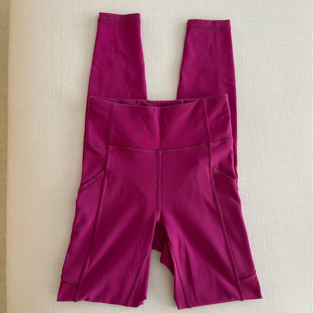 Lululemon Vibrant Pink Leggings - Picture 5 of 10
